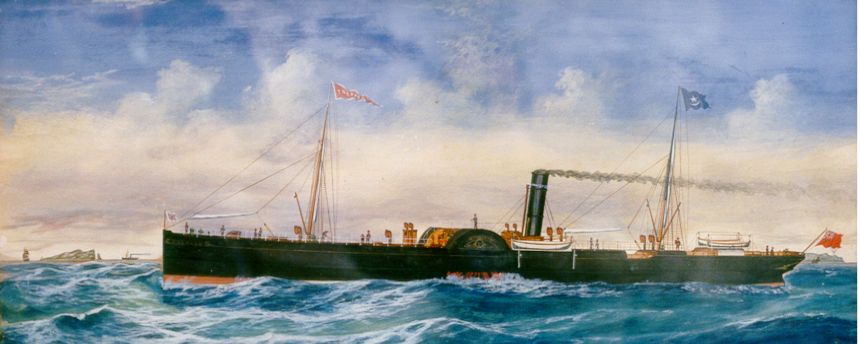 Read about the Tredagh, which pulled into Drogheda in 1876